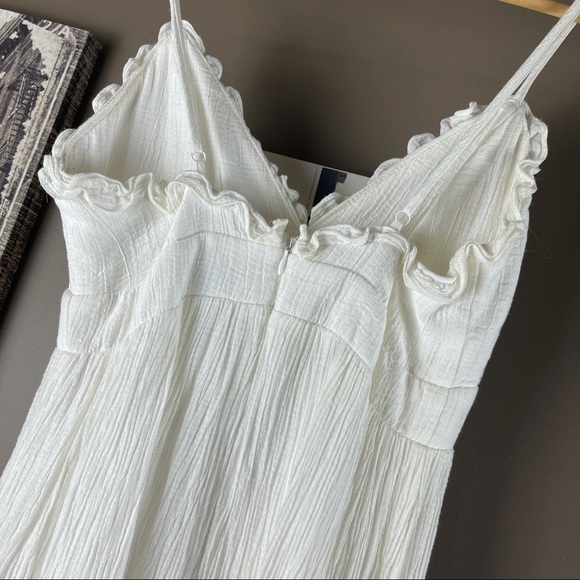 WILDFIRE Size 6 White Lined Summer DressAdjustable - Picture 4 of 12